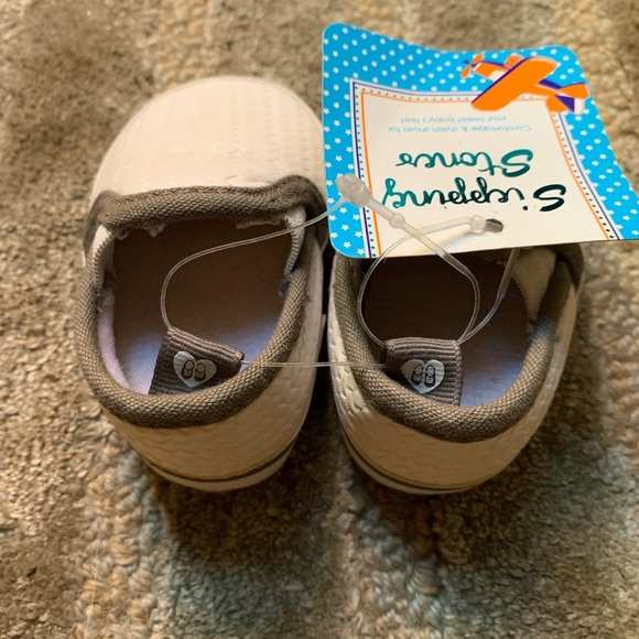 STEPPING STONES - Woven infant sneakers White Grey - Picture 3 of 3